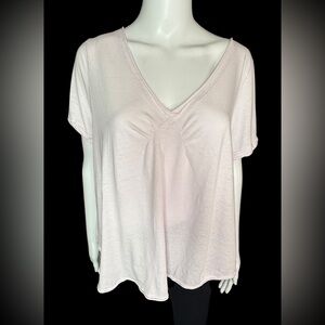 WE THE FREE All You Need Babydoll Tee Shirt top in soft pink 💖 Size Large